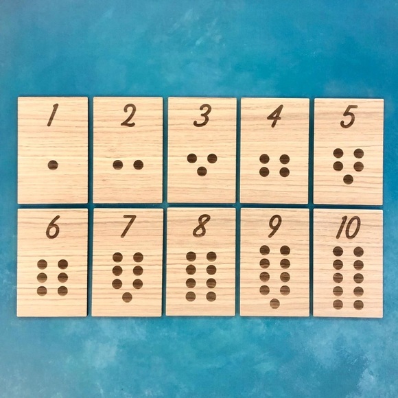 Montessori learning tiles- Counting numbers - Picture 1 of 2